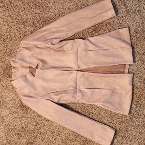 New Open Front Fitted Herringbone Blazer, Jacket